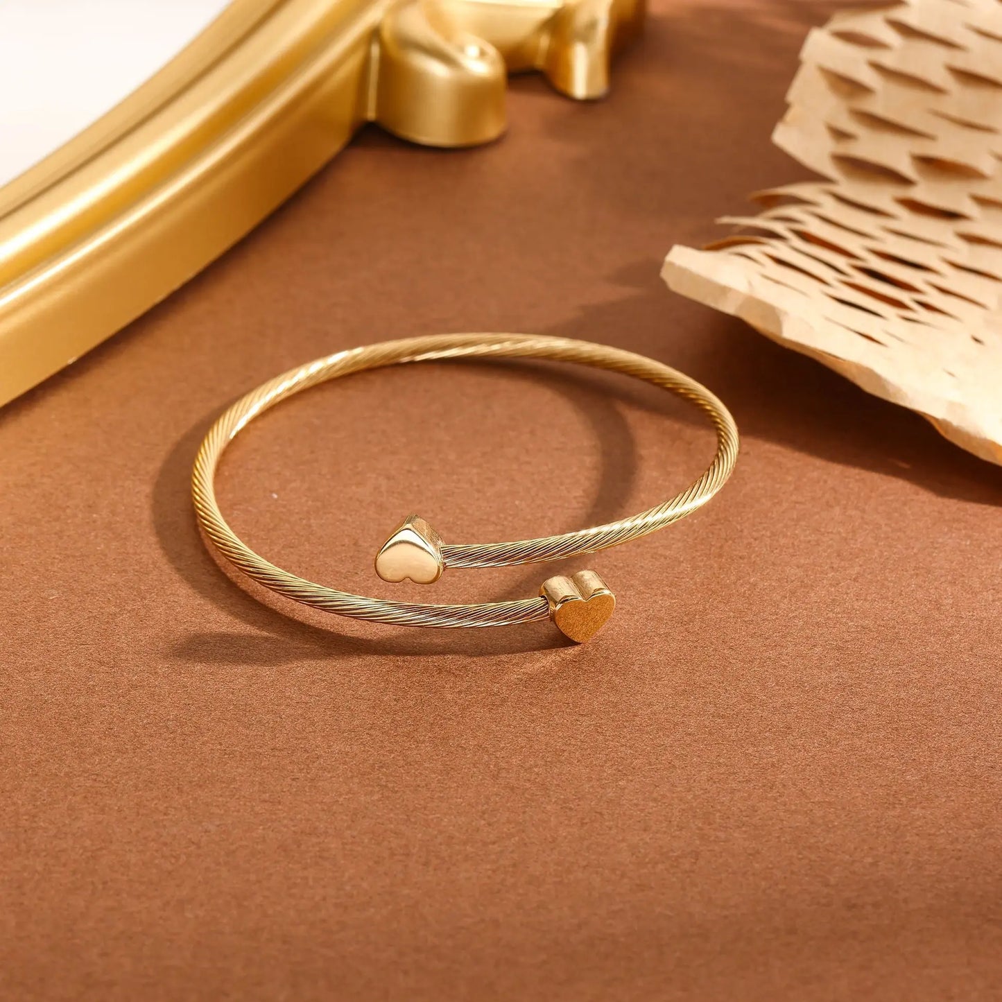 Bracelet Tressé Cœurs Sur Pointes Dorées Girl's Dream