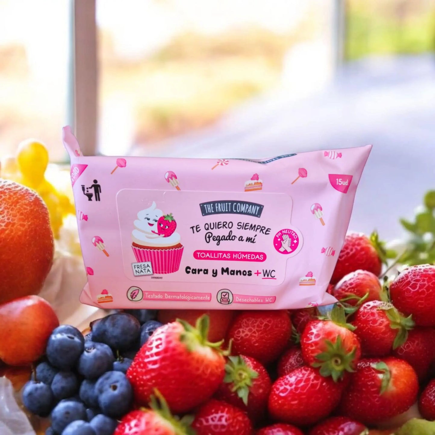 Lingettes visage corps et WC Fraise Ma boutique