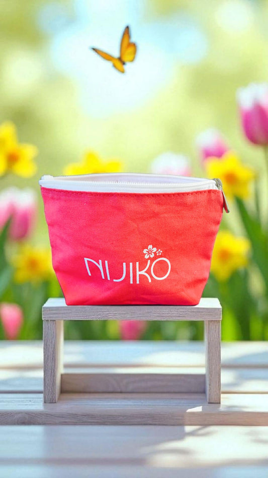 Trousse en Chanvre Naturel Corail Girl's Dream