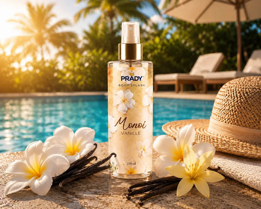 Brumes Corps & Cheveux Monoi Vanille 250ml - Prady