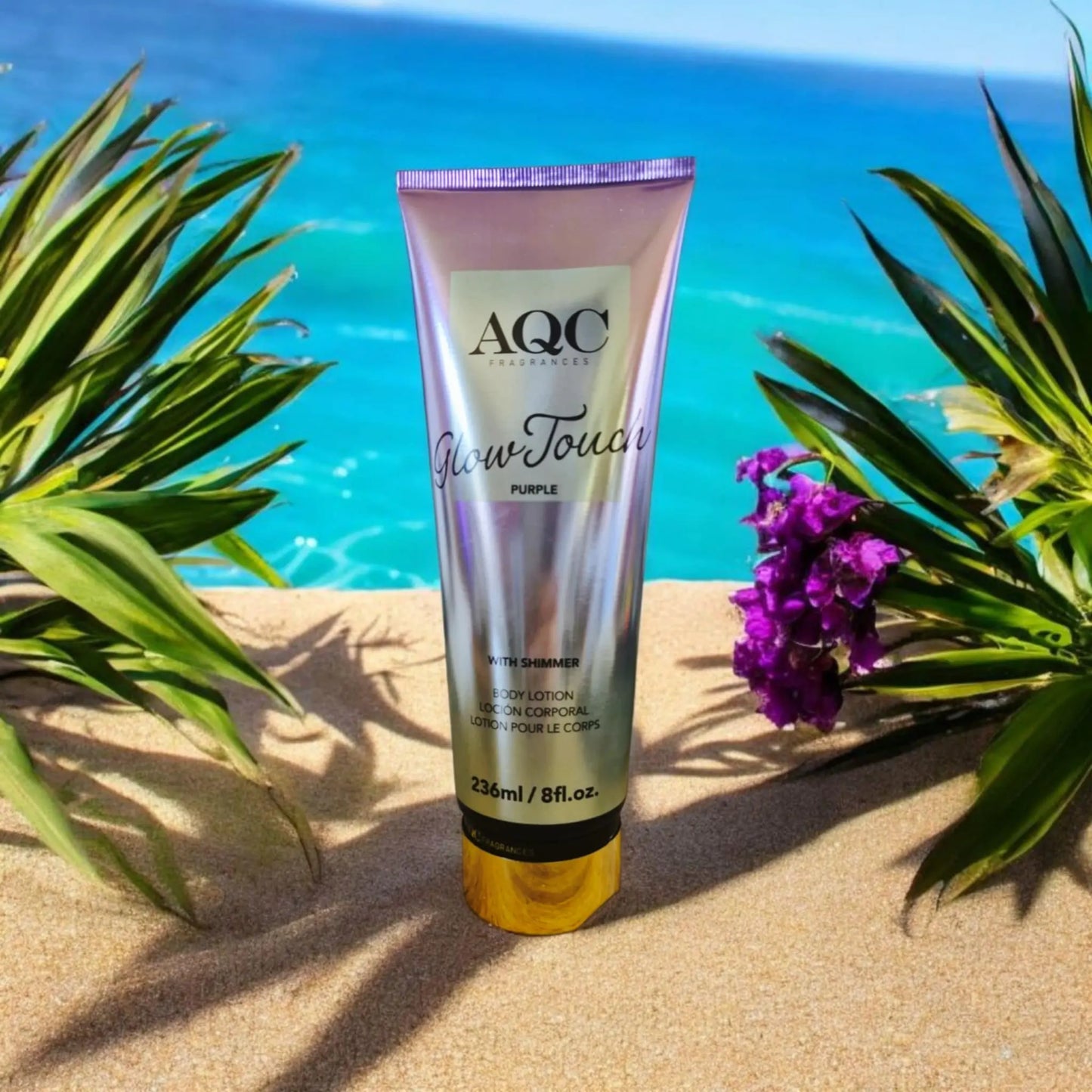 Body Lotion scintillante Pink fleur de cerisier/ Gold vanille ou Purple exotique Ma boutique