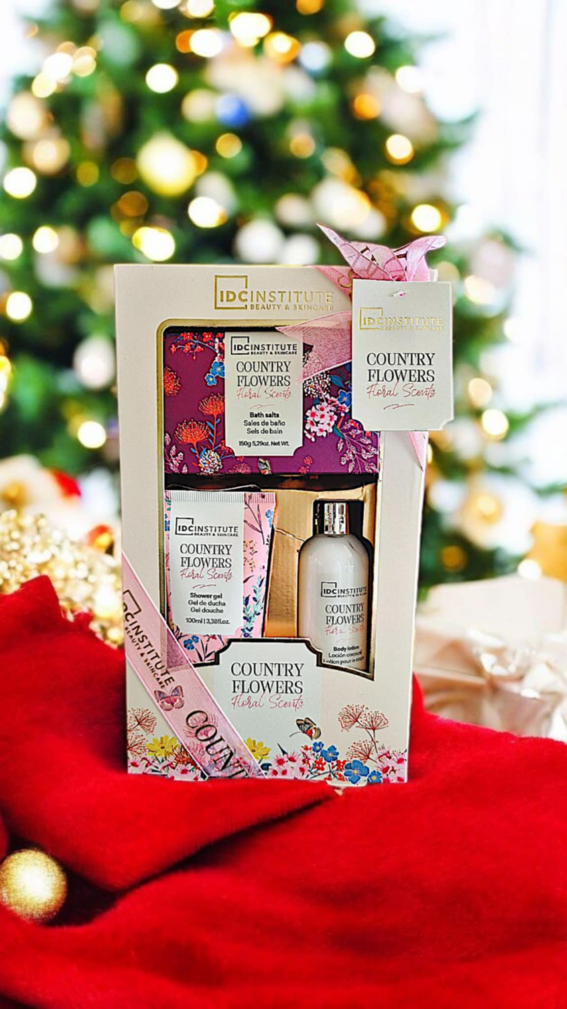 COFFRET COUNTRY FLOWERS 3 PIECES BAIN & DOUCHE