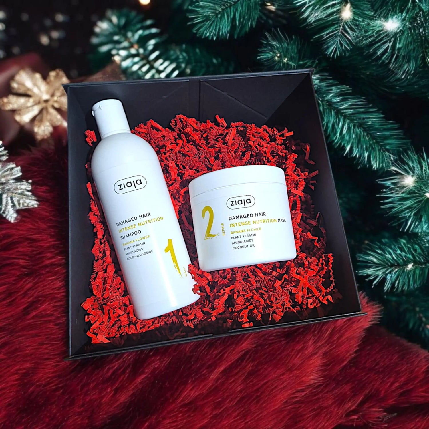 Coffret duo shampoing masque banane réparateur ZIAJA - Girl's Dream