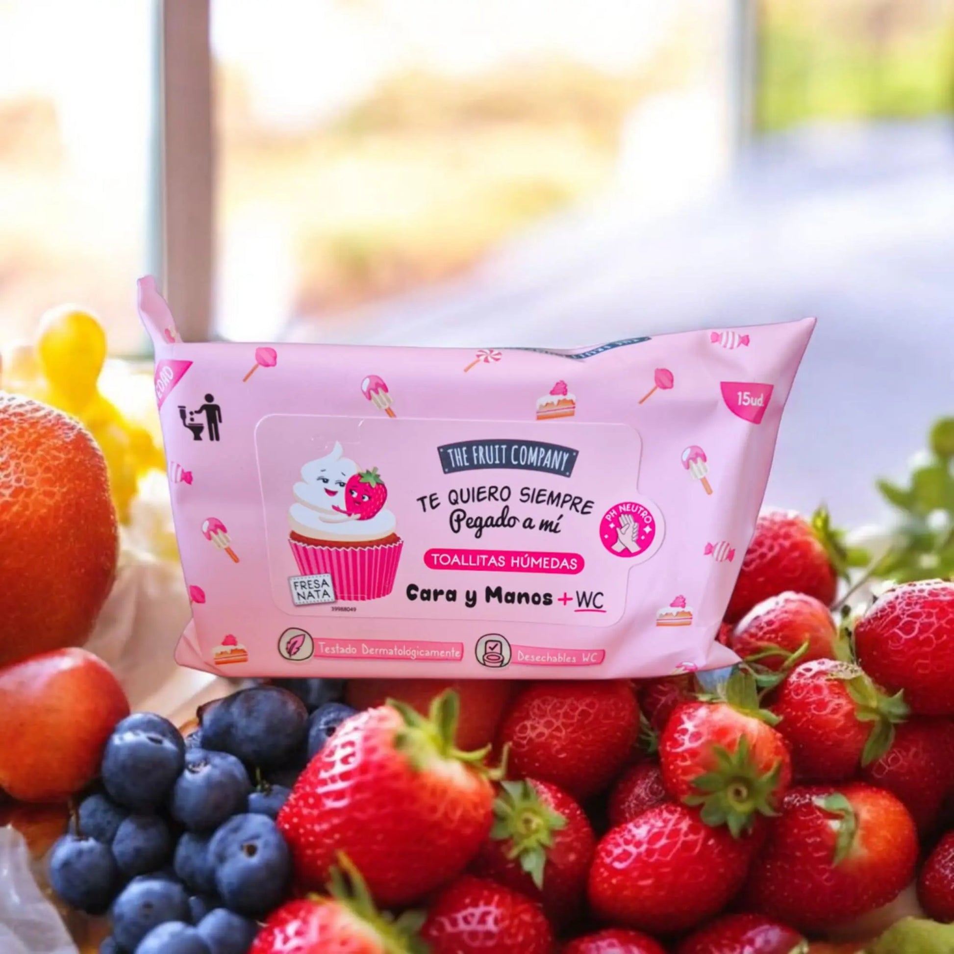 Lingettes visage corps et WC Fraise Ma boutique
