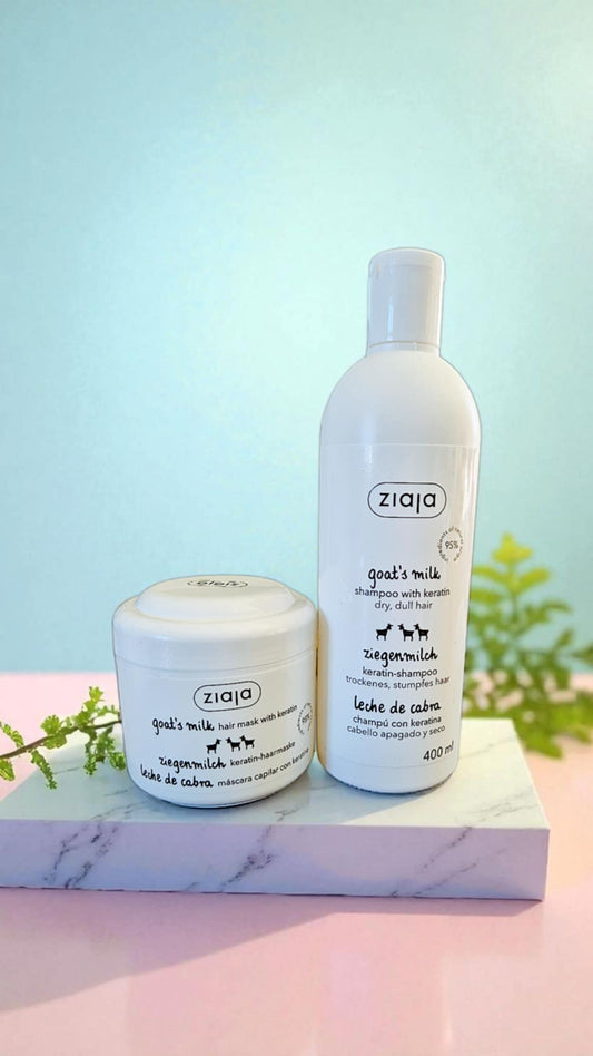 Pack shampoing et masque au lait de chévre VEGAN Girl's Dream