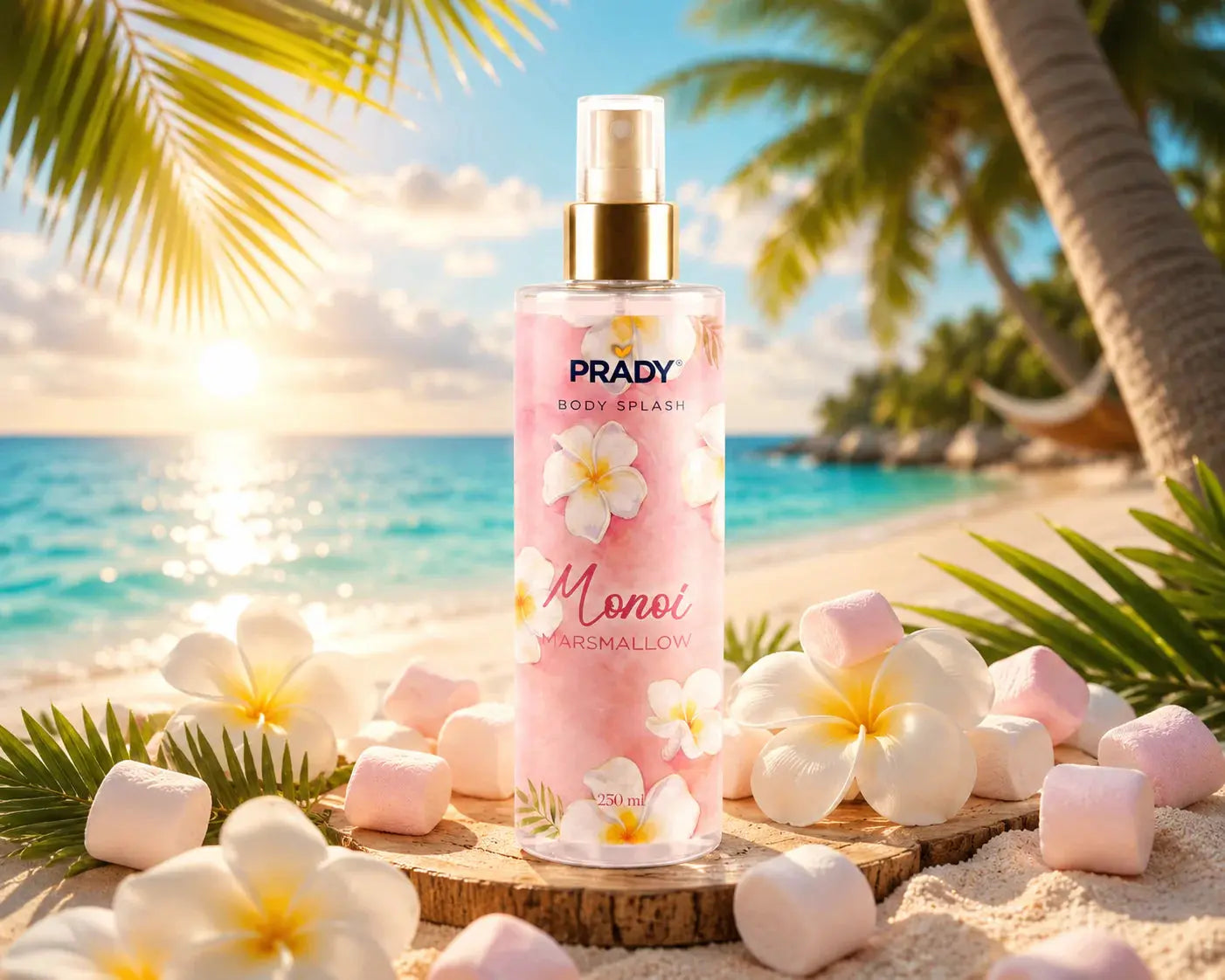 Brume Corps & Cheveux Monoi Marshmallow 250ml - Prady