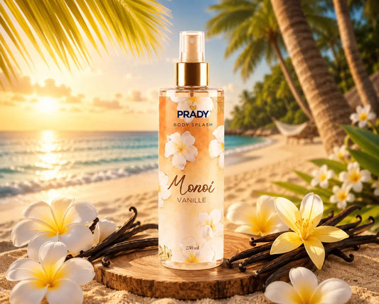 Brumes Corps & Cheveux Monoi Vanille 250ml - Prady