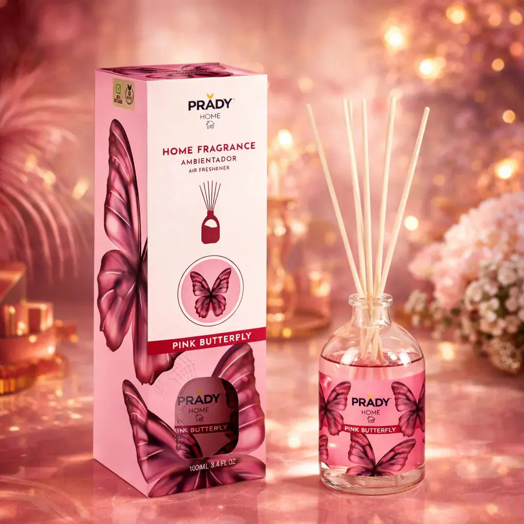 Mikado Diffuseur de Parfum Pink Butterfly