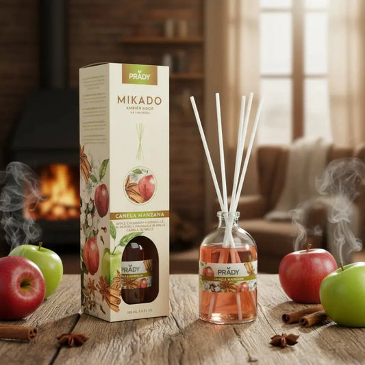 Diffuseur Mikado Bâtonnets parfum Pomme Cannelle 100ML - Prady Girl's Dream