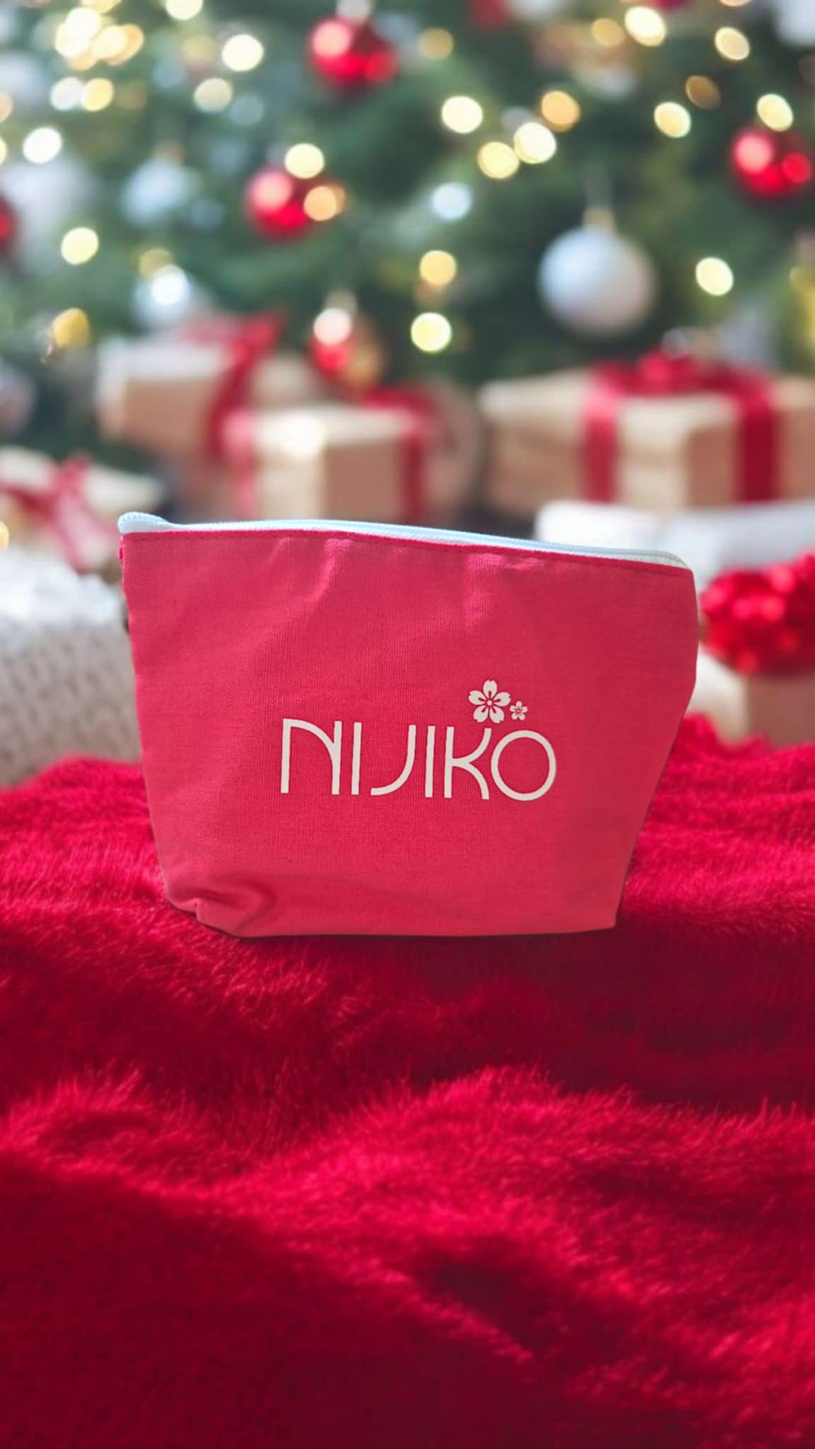 Trousse en Chanvre Naturel Corail