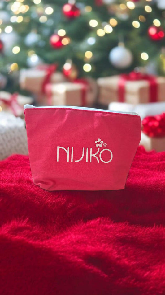 Trousse en Chanvre Naturel Corail