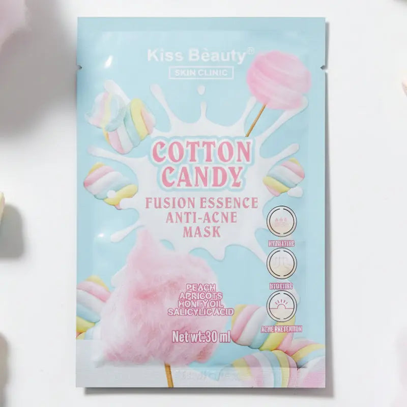 Masque Visage “Cotton Candy” Anti-Acné – Kiss Beauty Girl's Dream
