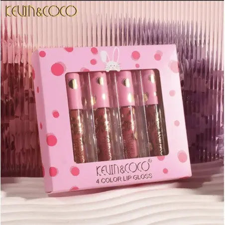 SET DE 4 GLOSS RABBIT KEVIN & COCO - Girl's Dream
